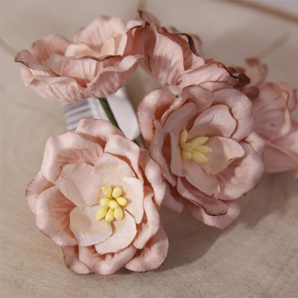 Букет магнолий 3,5 см, цвет какао с молоком