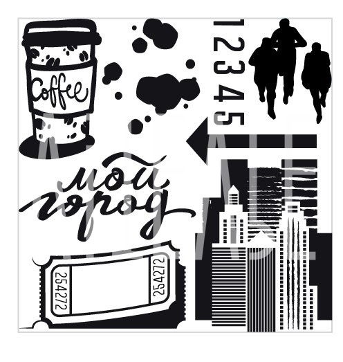 Набор штампов Артелье "Gorod Goворит"