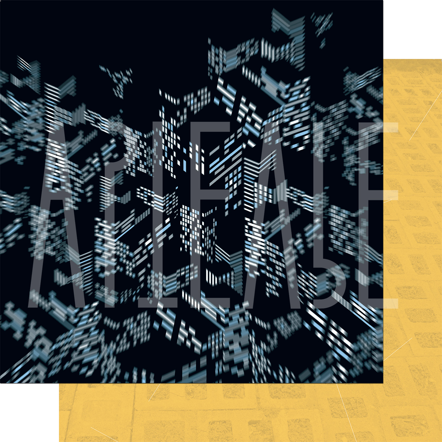 Бумага для скрапбукинга Артелье "Фоно teka II" Отражения (ATL52)