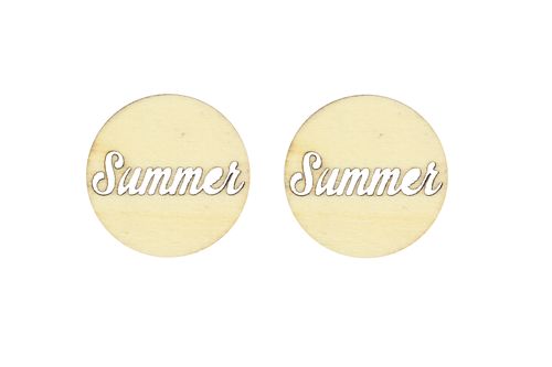 Вырубка деревянная Scrapberrys "Summer 3.5см"