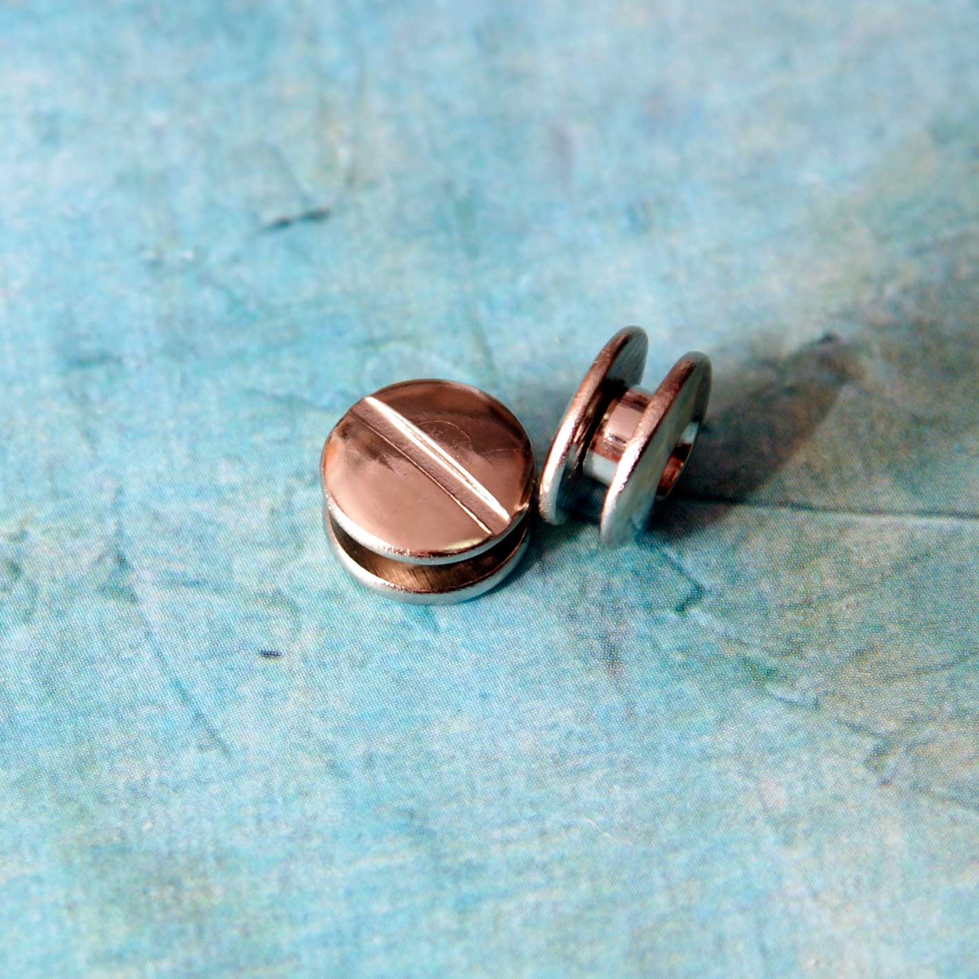 Болтики металлические для крепления разъёмных механизмов (КОМПЛЕКТ). Цвет серебряный