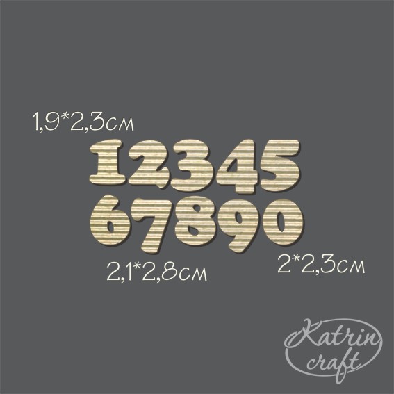 Гофрочипборд "Цифры №5 большие"