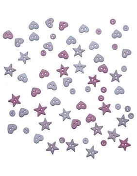 Набор пуговиц Dress It Up "Фиолетовые мини"