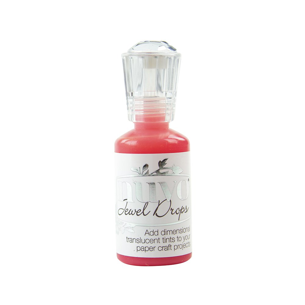 Стеклянные капли Nuvo Jewel Drops, цвет Strawberry Coulis