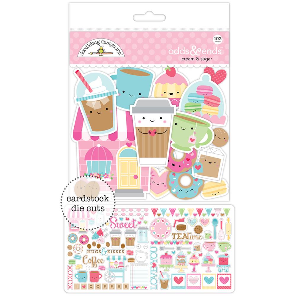 Набор вырубки из картона Doodlebug "Cream & Sugar"