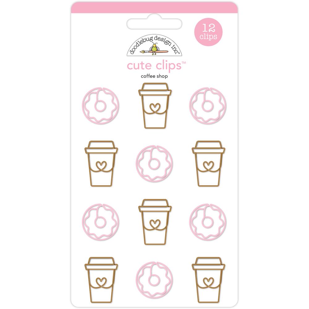 Фигурные скрепки Doodlebug "Cream & Sugar Coffee Shop"