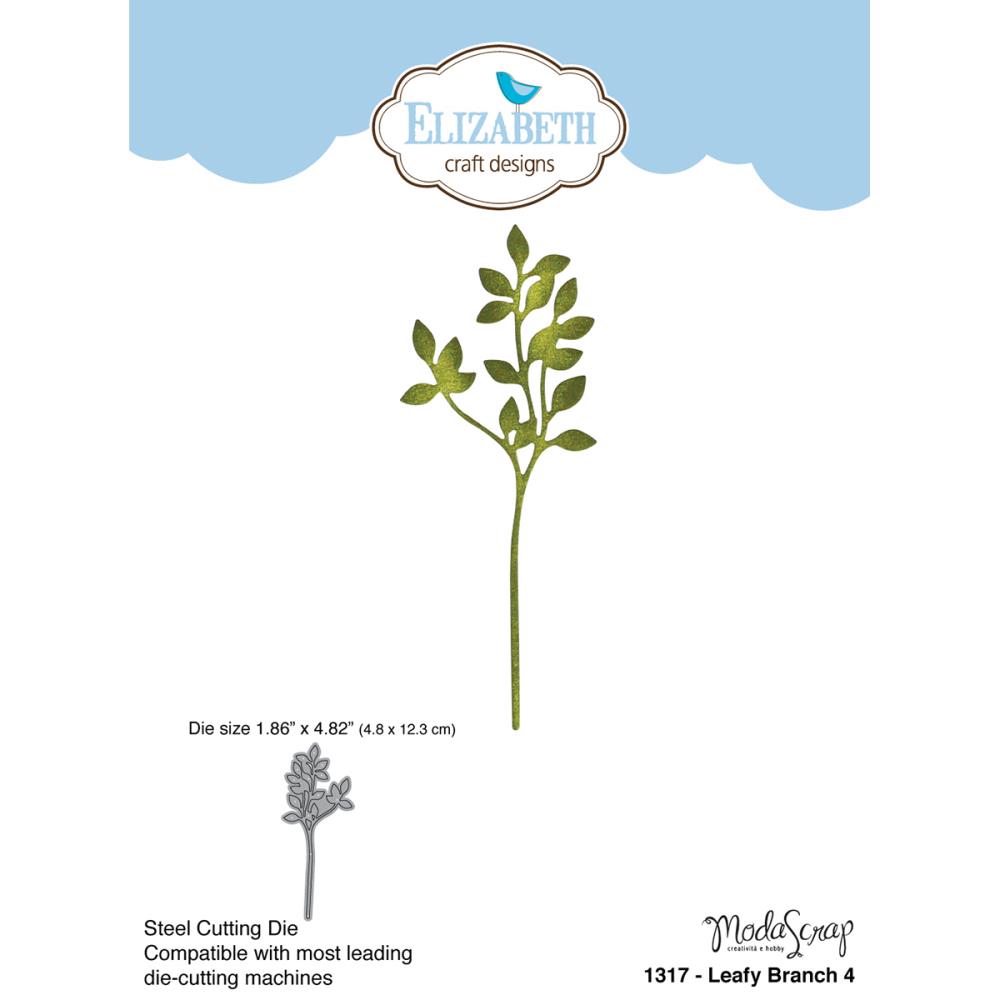 Нож Elizabeth Craft "Ветка с листочками 4"