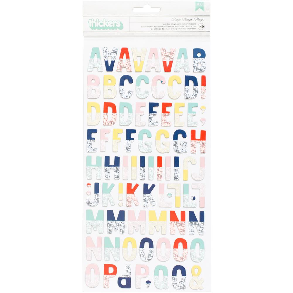 Наклейки American Crafts "Little By Little" , алфавит