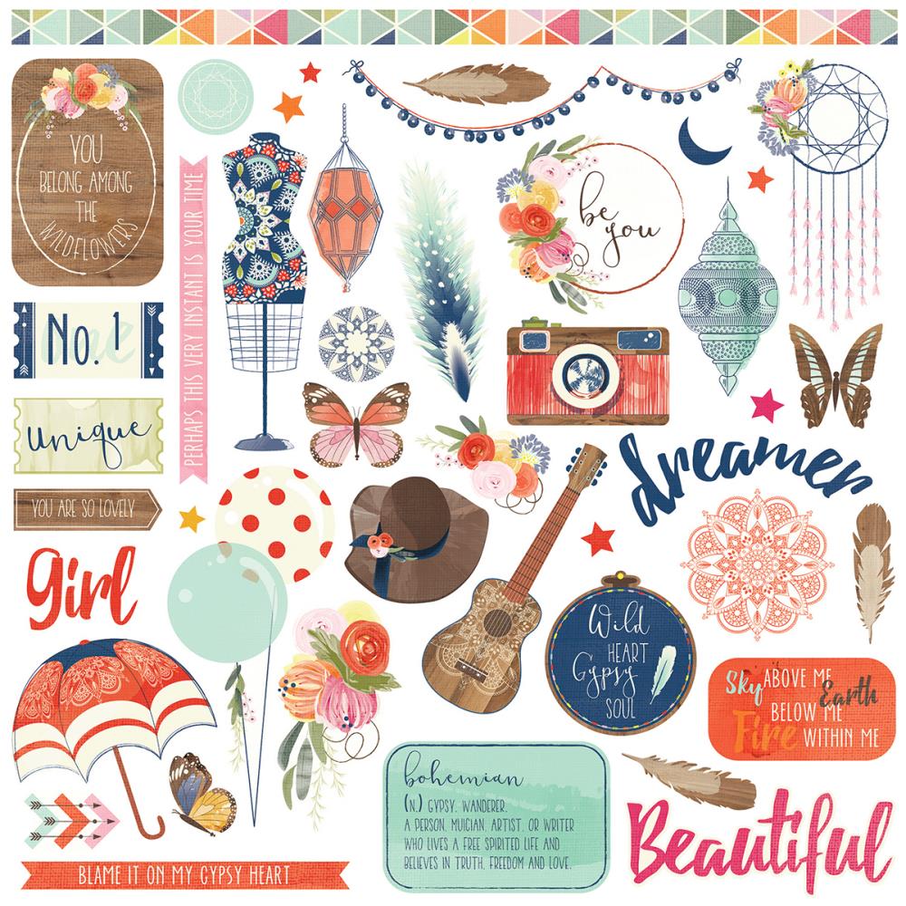 Картонные наклейки Photo Play "Rhapsody", 30 х 30 см