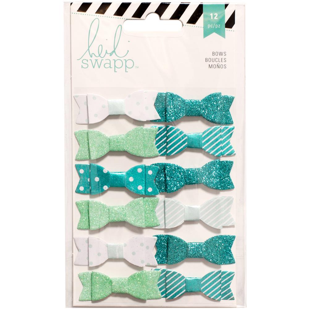 Набор бантиков Heidi Swapp, бирюзовые