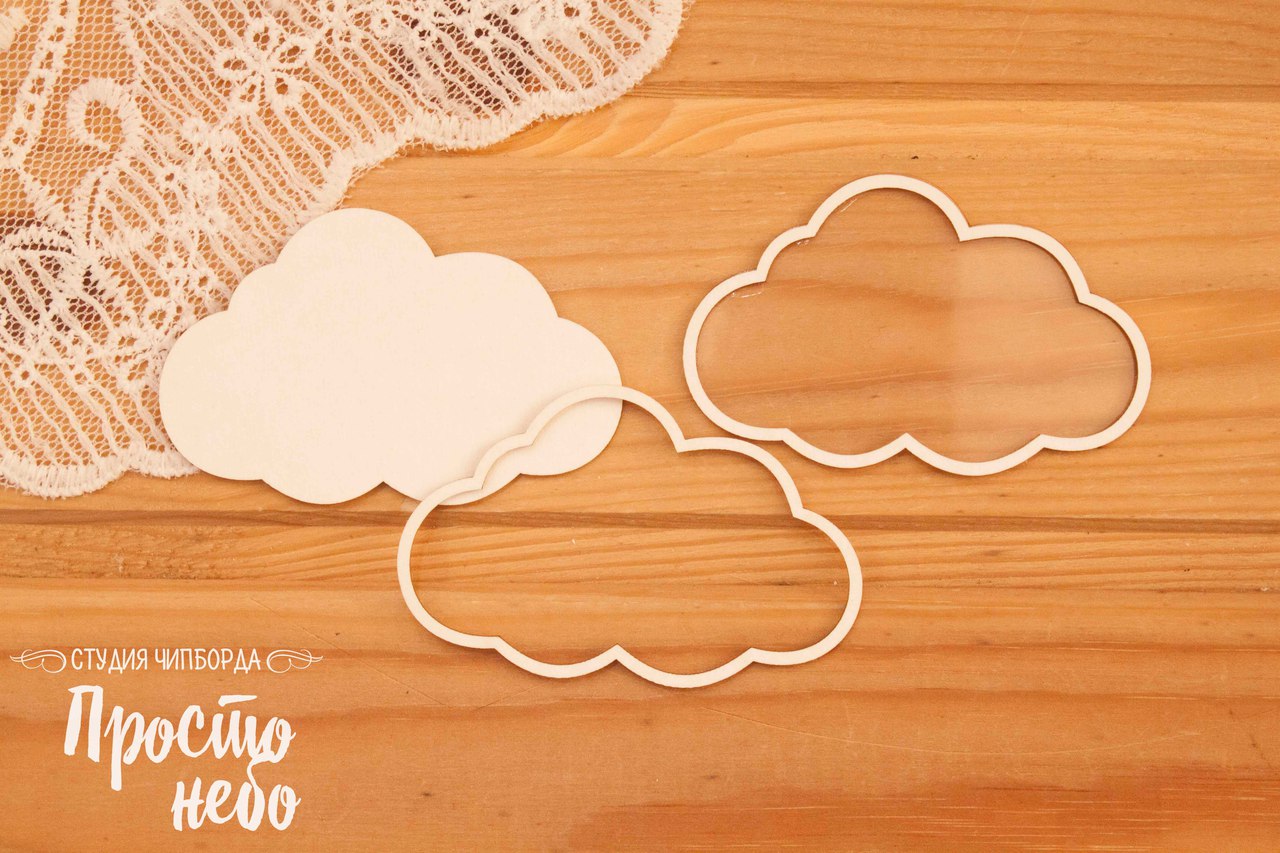 Чипборд Просто Небо. Шейкер "Облако"-2
