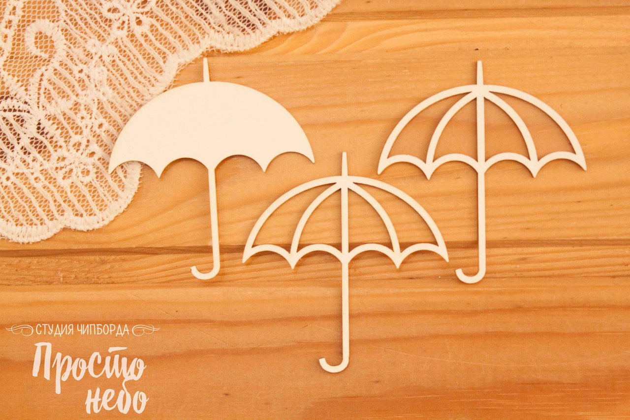 Чипборд Просто Небо. Шейкер "Зонт"-2