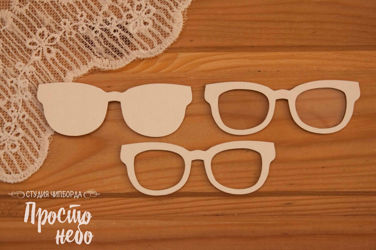 Чипборд Просто Небо. Шейкер "Очки 3"-2