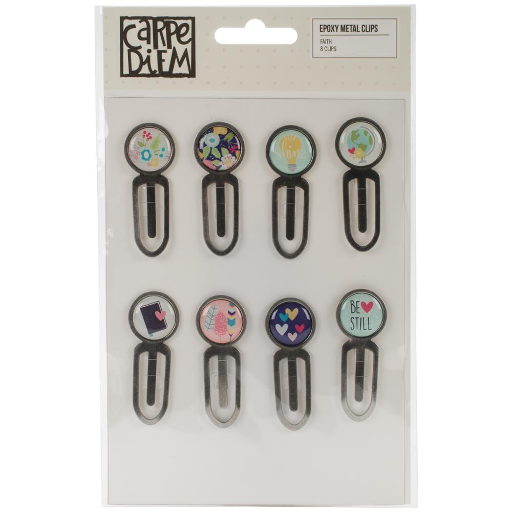 Клипсы с эпоксидной наклейкой Simple Stories "Faith"