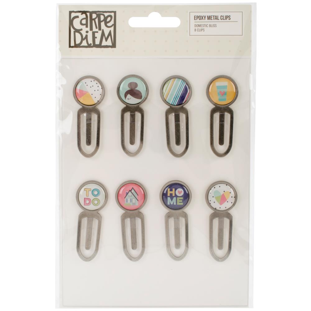 Клипсы с эпоксидной наклейкой Simple Stories "Domestic Bliss"