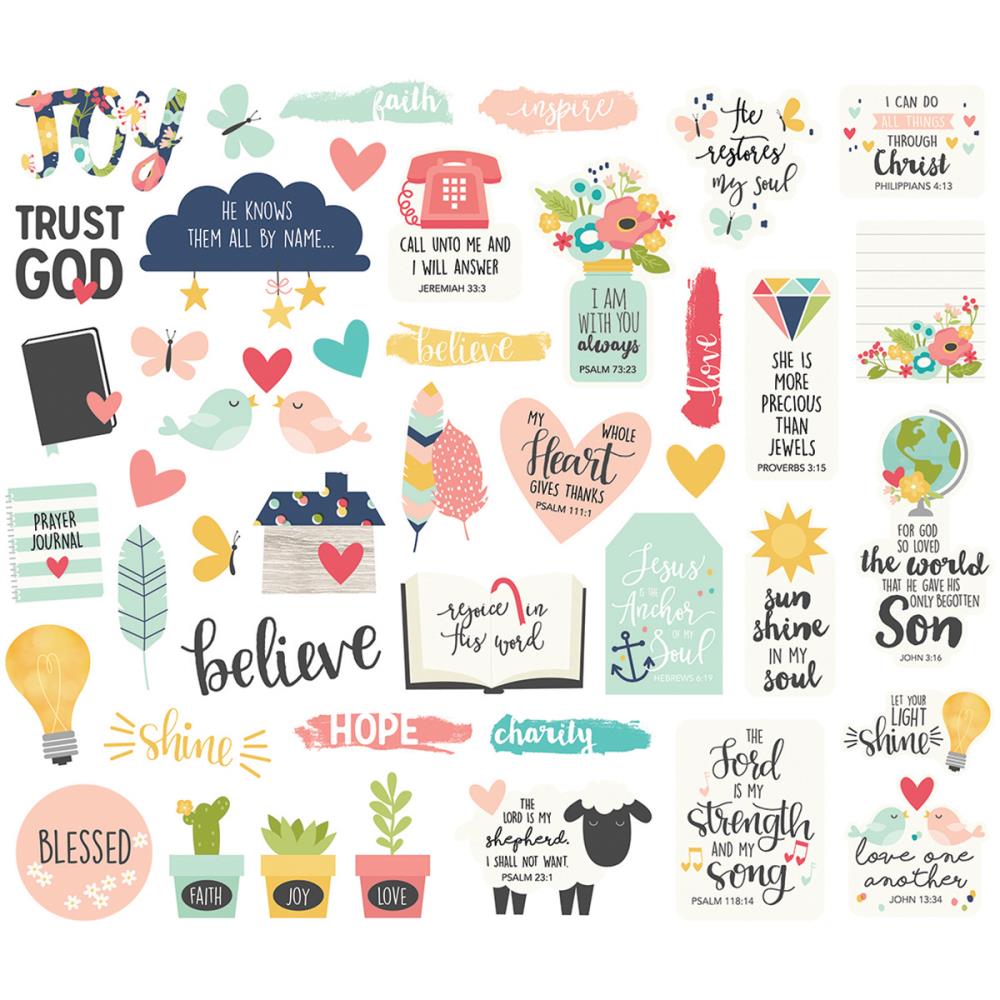 Набор картонной вырубки Simple Stories "Faith"