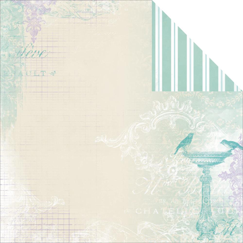 Двусторонняя бумага для скрапбукинга Bo Bunny "Enchanted" Moonlight (Bob304)