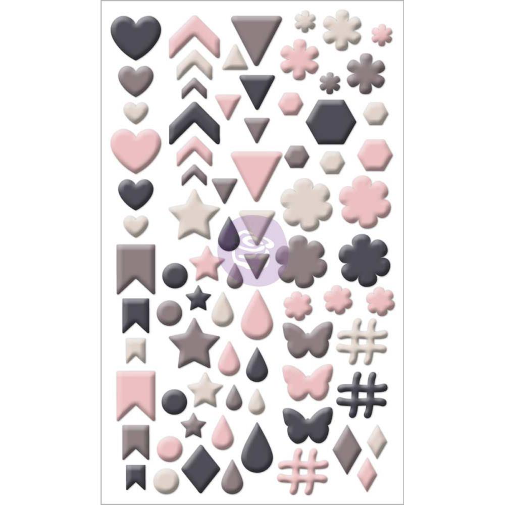 Эмалевые стикеры Prima Marketing "Rose Quartz"