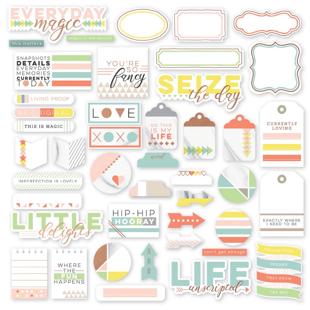 Набор картонной вырубки Pinkfresh Studio "Live More"