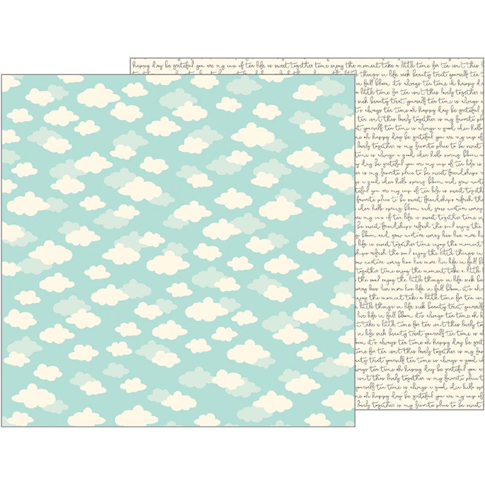 Двусторонняя бумага для скрапбукинга Pebbles "Tealightful", Daydream (Peb22)