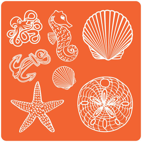 Формочки (молды) Mod Podge "Морская жизнь"