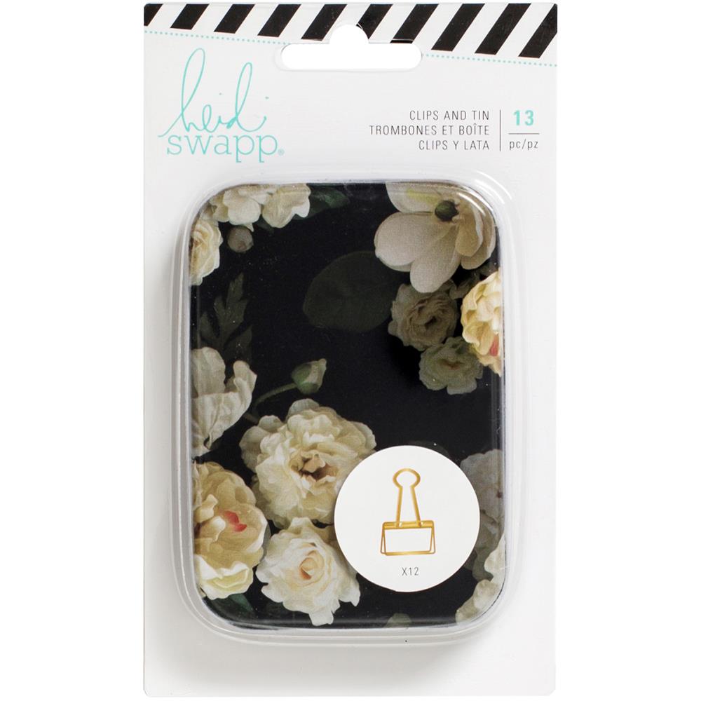 Зажимы канцелярские Heidi Swapp в коробочке, цвет золотой