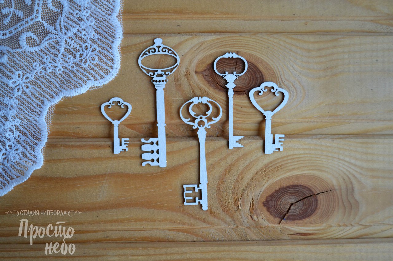 Чипборд Просто Небо "Набор Ключи"