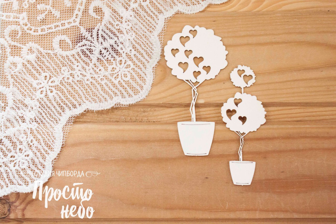 Чипборд Просто Небо. "Два куста"