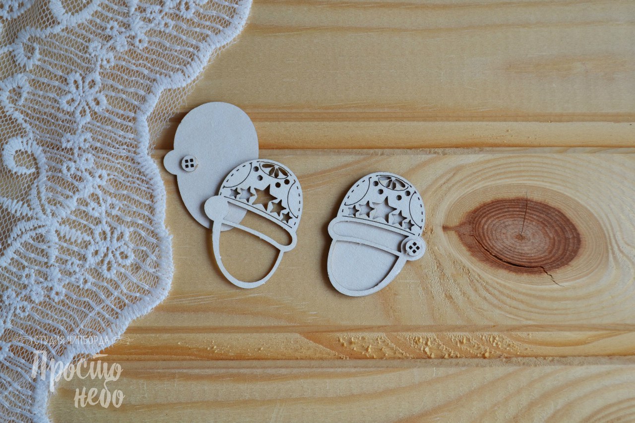 Чипборд Просто Небо. "Сандалии - 2 (со звёздочками)"