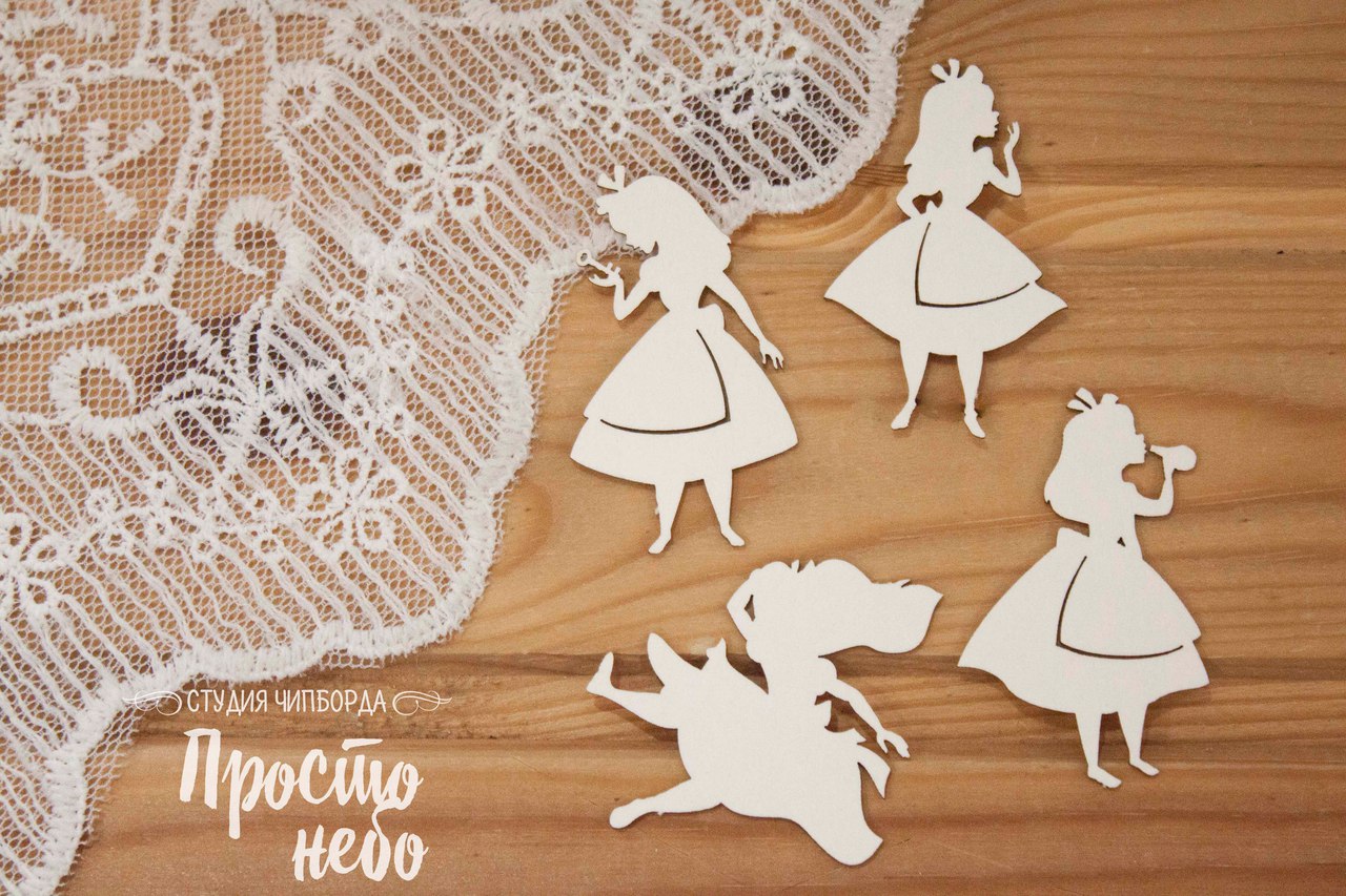 Чипборд Просто Небо. "Алиса маленькая"