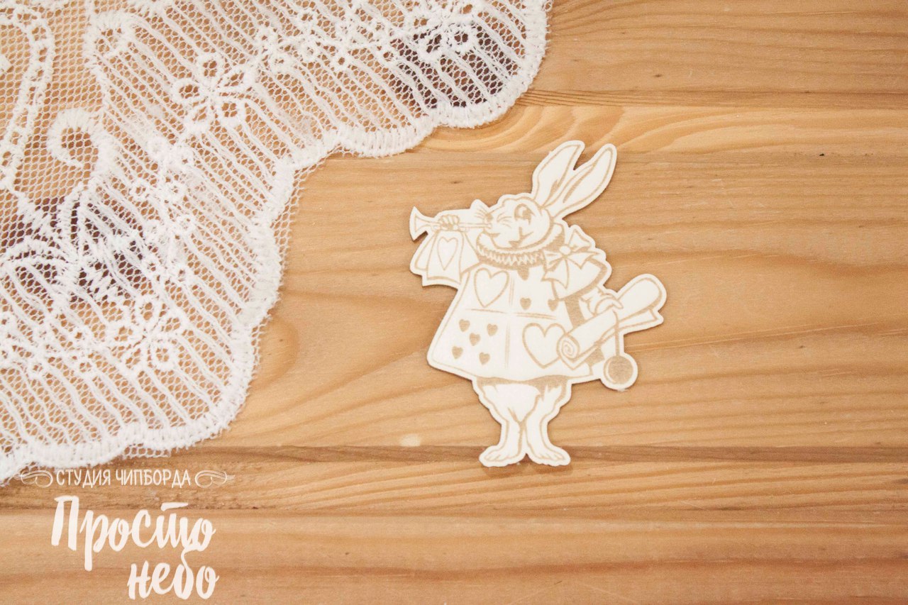 Чипборд Просто Небо. "Заяц со свитком"