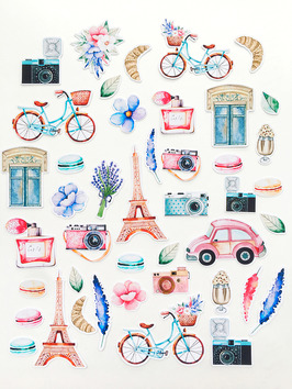 Набор картонной вырубки MONAdesign "Однажды в Париже"