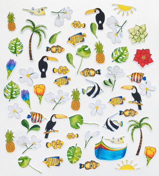 Набор картонной вырубки MONAdesign "Тропики"