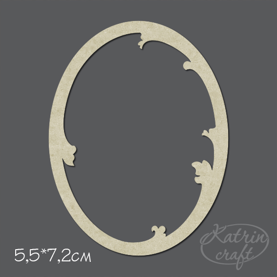 Чипборд "Рамка №11 овальная"