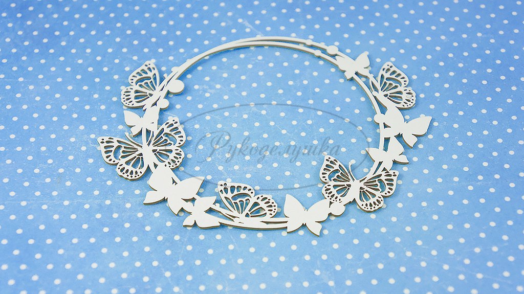 Вырубка из чипборда Рукоделушка "Рамка 62-2 (овальная)"