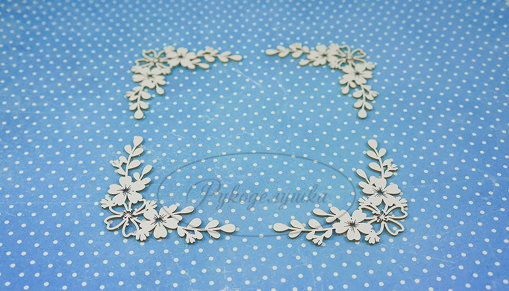 Вырубка из чипборда Рукоделушка "Уголки 2"