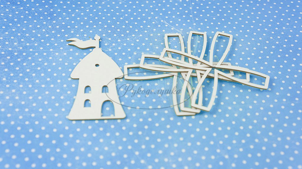 Шейкер из чипборда Рукоделушка "Мельница"