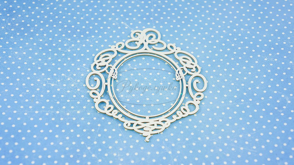 Вырубка из чипборда Рукоделушка "Рамка с вензелями"