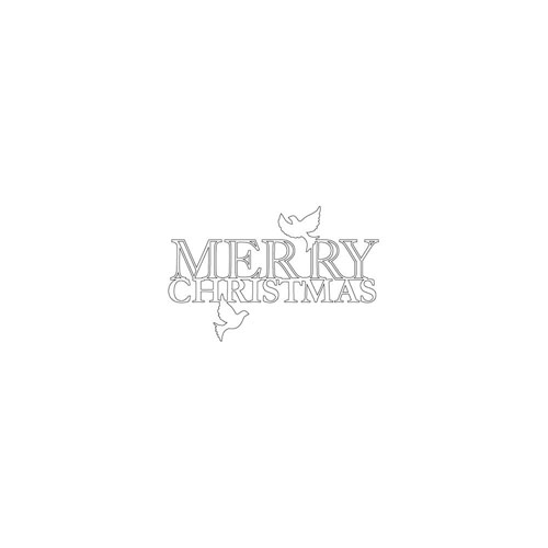 Нож для вырубки Memory Box "НадписьMerry Christmas" (MB248)