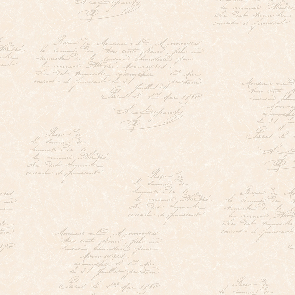 Ткань лоскутная 50 х 55 см "4507", скрипт на кремовом