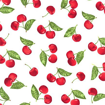 Ткань лоскутная 50 х 55 см "Kiss the cook", вишни