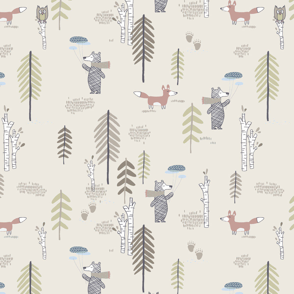 Ткань лоскутная 50 х 55 см "4500", в лесу