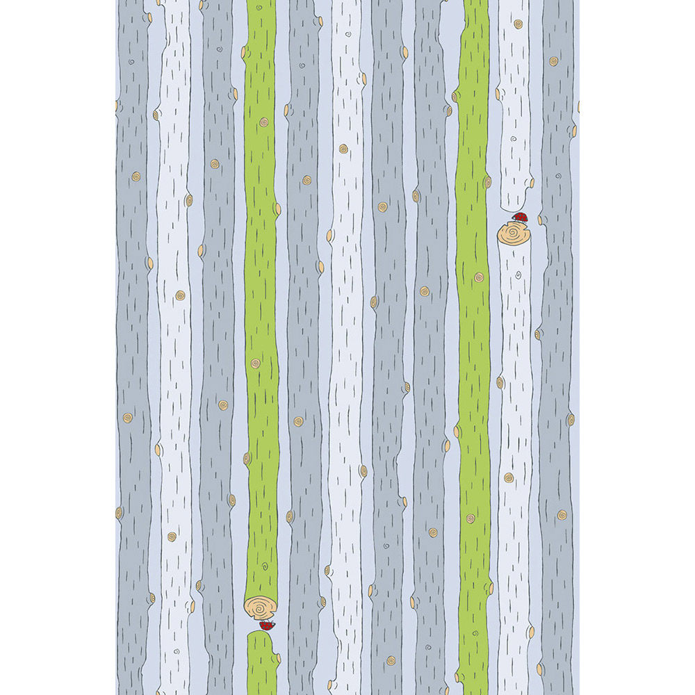 Ткань лоскутная 50 х 55 см "4500", стволы деревьев рисованные