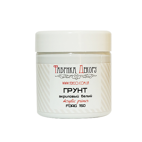 Грунт акриловый БЕЛЫЙ Фабрика декору