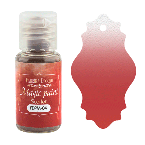 Сухая краска Фабрика Декору "Magic paint", цвет алый