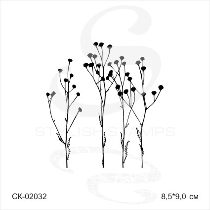 Штамп Stylish Stamps "Набор сухоцветов"