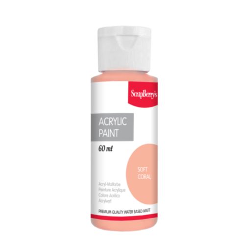 Акриловая краска Scrapberrys, цвет Нежно-коралловый