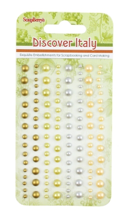 Клеевые полужемчужинки Scrapberrys "Итальянские каникулы 2"