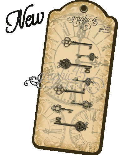 Набор металлических ключиков Graphic 45