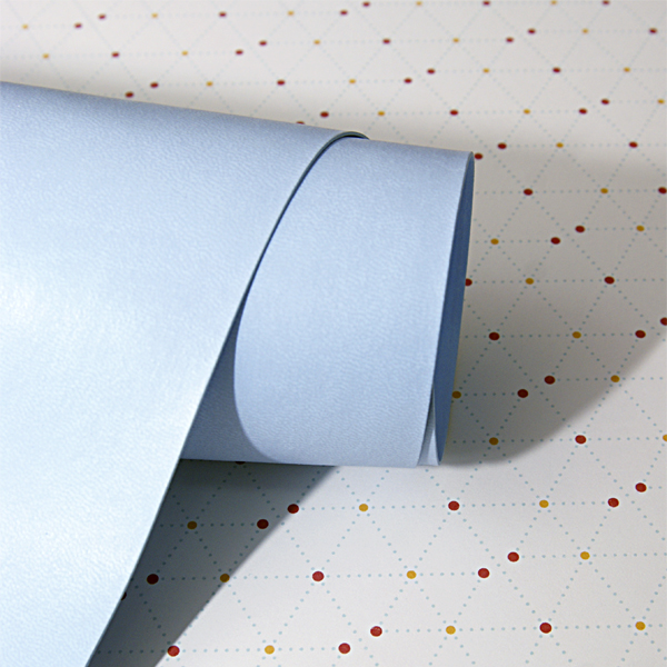 Кожзам переплётный 35 х 50 см. Цвет голубой